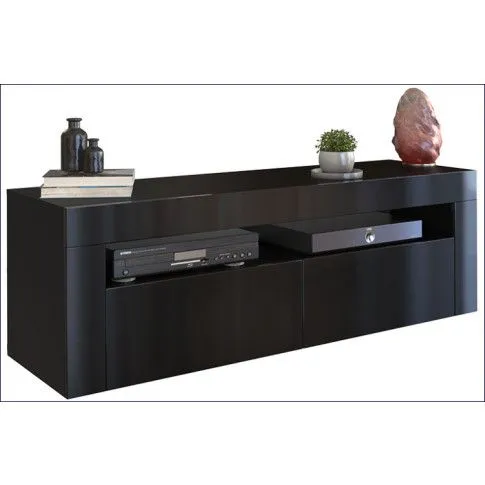 Zdjęcie lakierowana czarna szafka RTV Lafis 2X | Edinos.pl