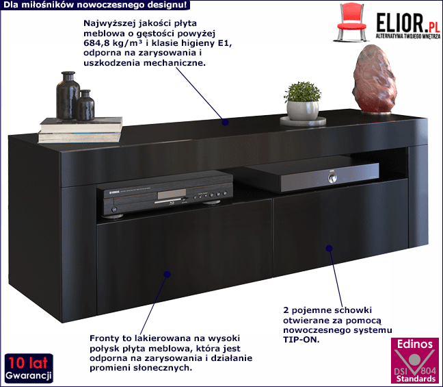 Lakierowana szafka RTV Lafis 3X