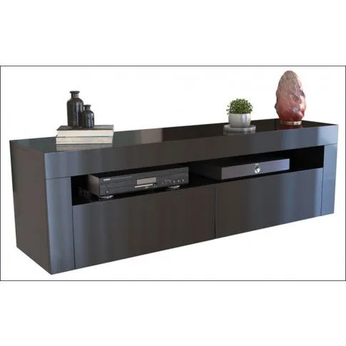 Zdjęcie lakierowana czarna szafka RTV Lafis 3X | Edinos.pl