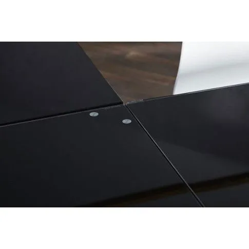 Szczegółowe zdjęcie nr 8 produktu Szklane biurko narożne Prince - czarny