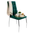 Zdjęcie produktu Zielone nowoczesne pikowane krzesło glamour - Ninila.