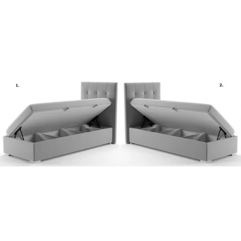 Szczegółowe zdjęcie nr 6 produktu Pojedyncze łóżko boxspring Emina 80x200 - 32 kolory