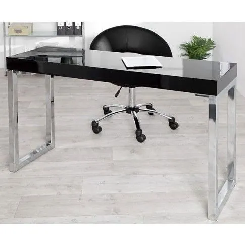 Zdjęcie produktu Nowoczesne biurko Silja - czarny połysk.