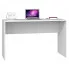 Nowoczesne komputerowe biurko białe - Luvis 2X