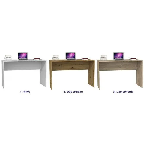 Szczegółowe zdjęcie nr 4 produktu Nowoczesne proste biurko dąb artisan - Selex 2X