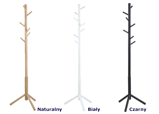 Nowoczesne wieszaki stojące Helmi - minimalistyczne