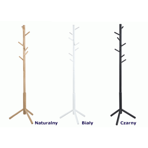 Szczegółowe zdjęcie nr 4 produktu Skandynawski wieszak stojący Helmi - biały