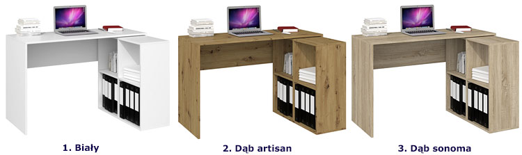 Nowoczesne biurka komputerowe Luvis 3X