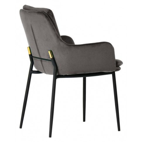 Szczegółowe zdjęcie nr 8 produktu Welurowe krzesło Nodis 2X - ciemny szary