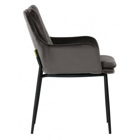 Szczegółowe zdjęcie nr 7 produktu Welurowe krzesło Nodis 2X - ciemny szary