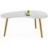 Zdjęcie produktu Skandynawski stolik kawowy Colins 2X - biały połysk.