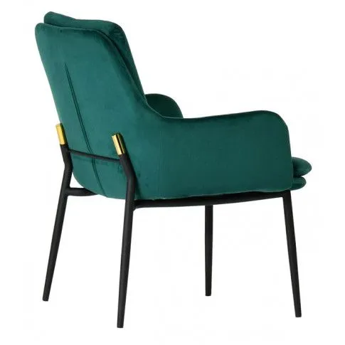 Szczegółowe zdjęcie nr 6 produktu Welurowy fotel typu ludwik Nodis 3X - zielony