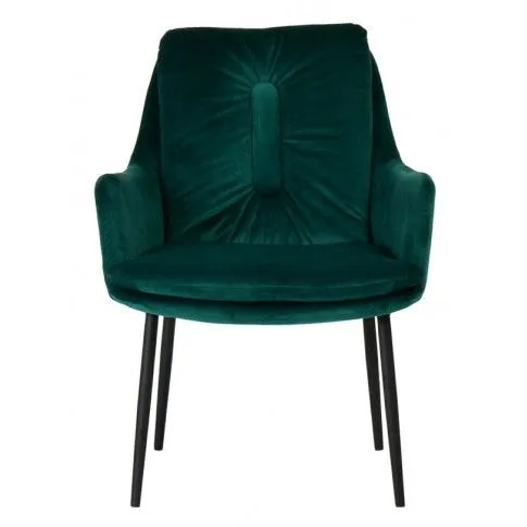 Szczegółowe zdjęcie nr 5 produktu Welurowy fotel typu ludwik Nodis 3X - zielony