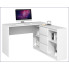 Szczegółowe zdjęcie nr 4 produktu Białe biurko narożne z komodą - Luvis 4X