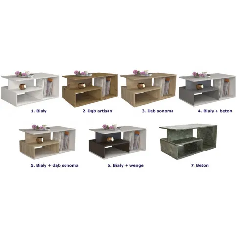 Szczegółowe zdjęcie nr 4 produktu Minimalistyczna ława Cliper - dąb artisan