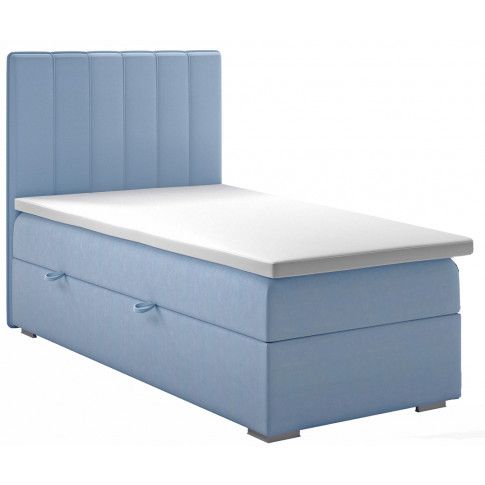Zdjęcie produktu Pojedyncze łóżko boxspring Provence 80x200 - 58 kolorów.