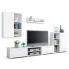 Biały zestaw mebli pod TV do salonu - Armo 7X
