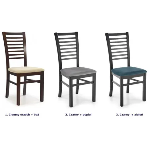 Zdjęcie krzesło drewniane Tilon ciemny orzech | Edinos.pl