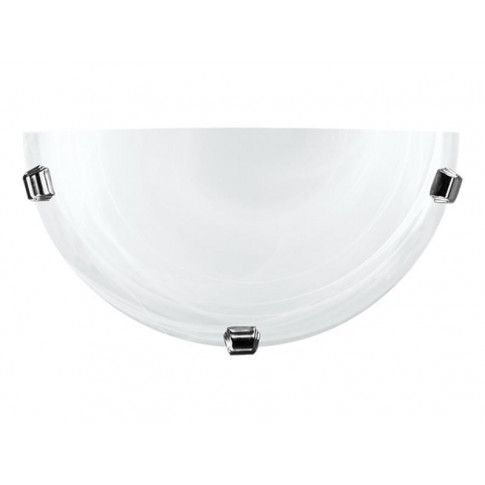 Zdjęcie produktu Kinkiet szklany E022-Duno - biały+srebrny.