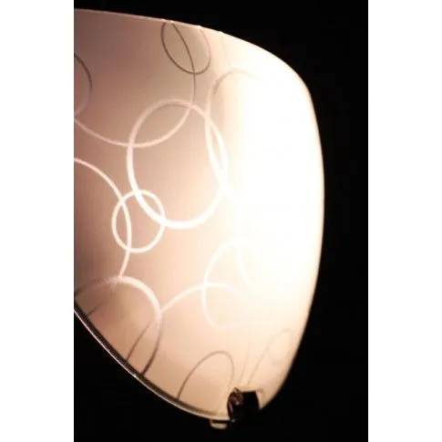 Zdjęcie półokrągły biały szklany kinkiet E044-Zires | Edinos.pl