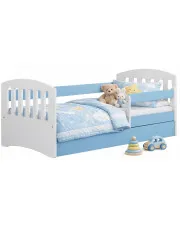 Niebieskie łóżko dla chłopca z szufladą - Rubens 2X 80x180 w sklepie Edinos.pl