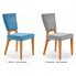 Szczegółowe zdjęcie nr 5 produktu Krzesło dębowe Vernon - popiel + dąb miodowy