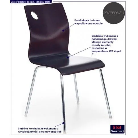 Fotografia Krzesło metalowe Geda - olcha z kategorii Krzesła