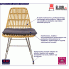 Fotografia Rattanowe krzesło Zaak - naturalne z kategorii Stoły i krzesła