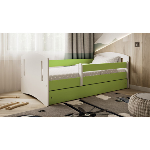 Zdjęcie zielone łóżko dla dziecka Pinokio 3X 80x140- sklep Edinos.pl