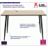 Fotografia Loftowy stół Telim 120x80 cm - dąb z kategorii Kuchnia i jadalnia