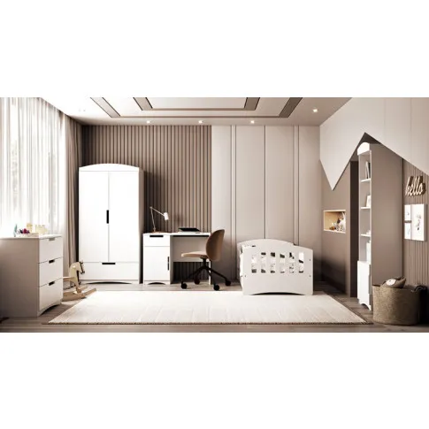 Szczegółowe zdjęcie nr 4 produktu Białe biurko dla dziecka 100 cm - Rubens 8X