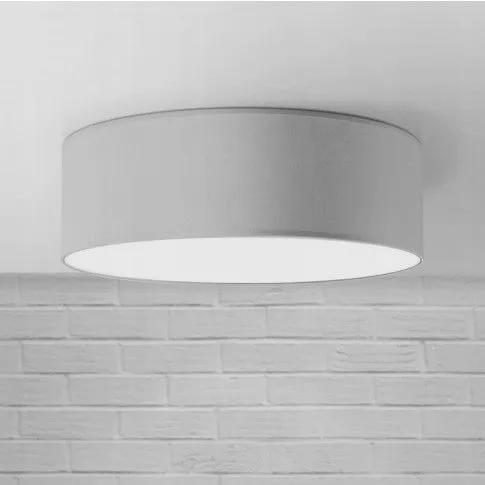 Fotografia Okrągły plafon z tkaniny E152-Morius - popiel z kategorii Plafony