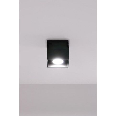 Zdjęcie czarny nowoczesny plafon do sypialni E162-Quade - sklep Edinos.pl