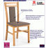Fotografia Krzesło drewniane tapicerowane Thomas - olcha z kategorii Krzesła drewniane
