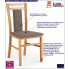 Fotografia Krzesło drewniane tapicerowane Thomas - olcha z kategorii Krzesła
