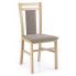 Drewniane krzesło tapicerowane Thomas - Dąb sonoma