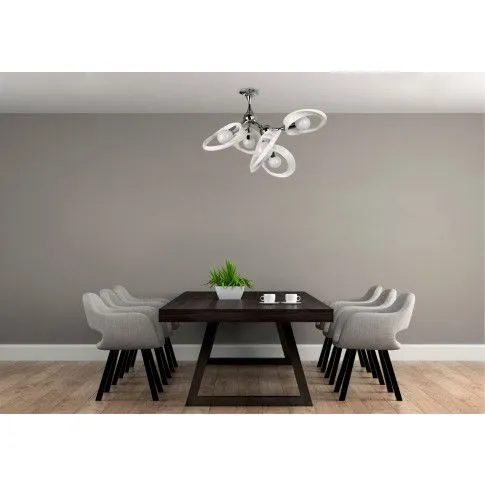 Fotografia Nowatorski żyrandol E192-Nildi - biały z kategorii Żyrandole