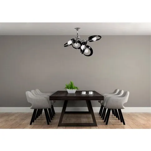 Fotografia Elegancki żyrandol E192-Nildi - czarny z kategorii Żyrandole