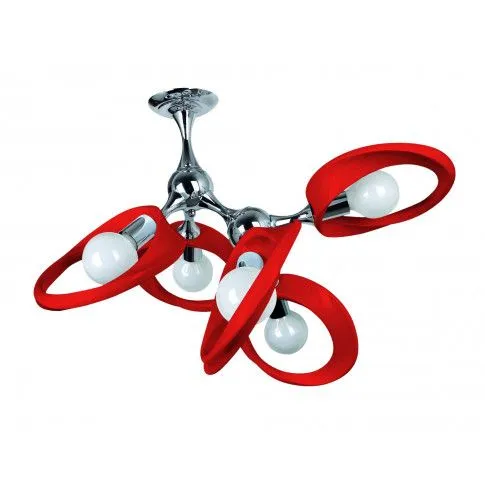 Zdjęcie produktu Szykowny żyrandol E192-Nildi - czerwony.