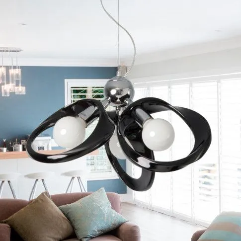 Fotografia Nowoczesny żyrandol E190-Nildi - czarny z kategorii Przeznaczenie