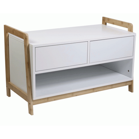 Zdjęcie produktu Minimalistyczna szafka Nekko - biała mat.