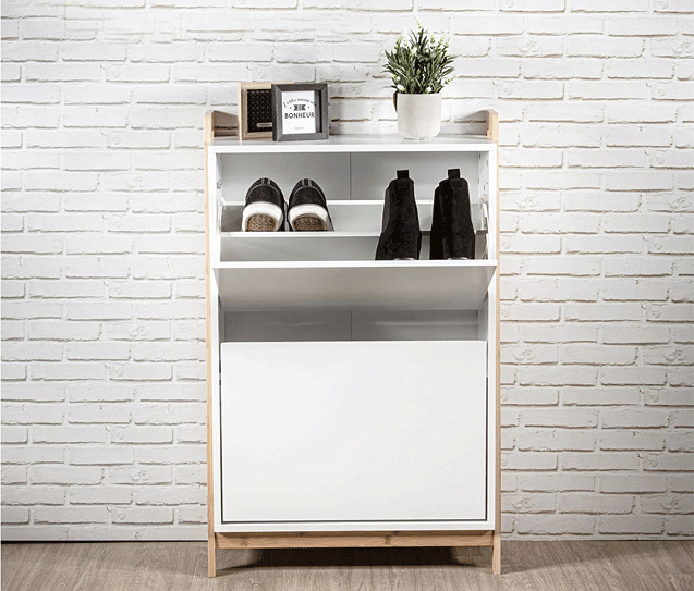 Biała szafka na buty Nekko - do przedpokoju