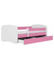 Łóżko dla dziewczynki z materacem Happy 2X 70x140 - różowe w sklepie Edinos.pl