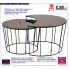 Fotografia Zestaw szklanych stolików Tafflo - glamour z kategorii Ławy szklane