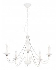 Wytworny żyrandol świecznik E231-Monix - biały w sklepie Edinos.pl
