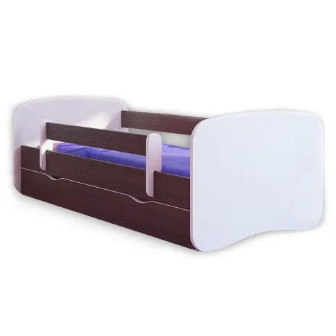 Zdjęcie produktu Łóżko dziecięce z barierką Rostok 2X 80x180 - wenge.