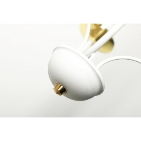 Szczegółowe zdjęcie nr 6 produktu Żyrandol świecznikowy w stylu retro E234-Dolo - biały