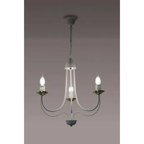 Fotografia Żyrandol świecznikowy w stylu retro E234-Rivo - biały z kategorii Żyrandole