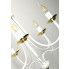 Szczegółowe zdjęcie nr 4 produktu Żyrandol świecznik E235-Dolo - biały