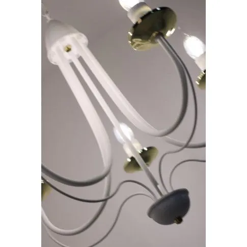 Szczegółowe zdjęcie nr 6 produktu Żyrandol świecznik E235-Rivo - biały